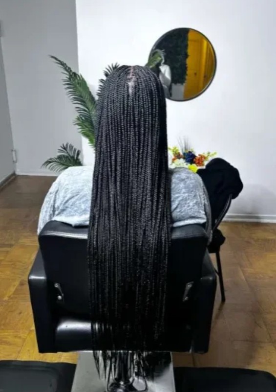 Small Knottless Braids